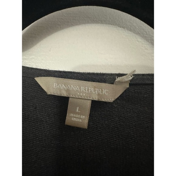 Banana Republic Soft Asymmetrical Zip Front Jacket Sweatjacket Sz Large - Picture 3 of 5